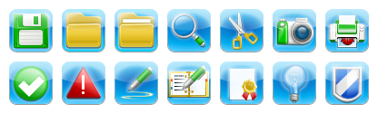 iPhone Style Toolbar Icons