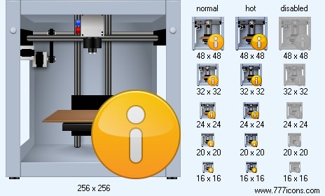 3D-Printer Info Icon Images