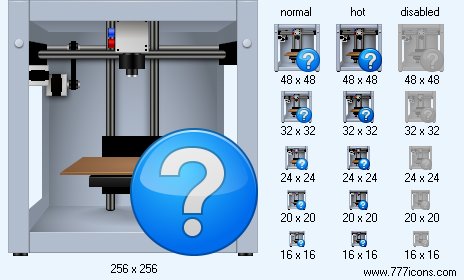 3D-Printer Status Icon Images