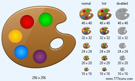 Color Palette Icon Images