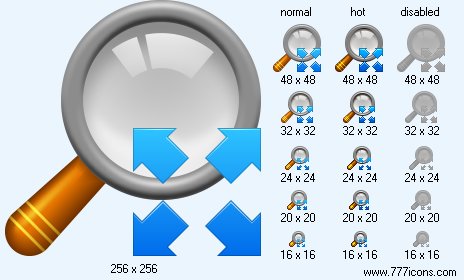 Full Screen Zoom Icon Images
