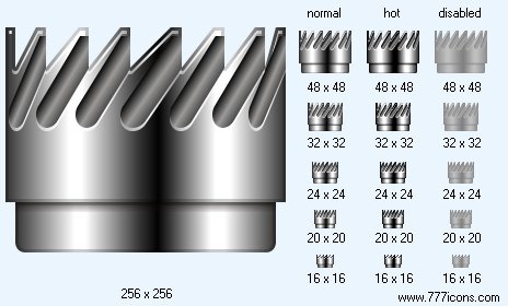 Milling Cutter Icon Images