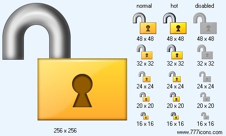 Open Lock Icon Images