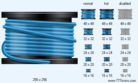 Plastic Spool Icon Images