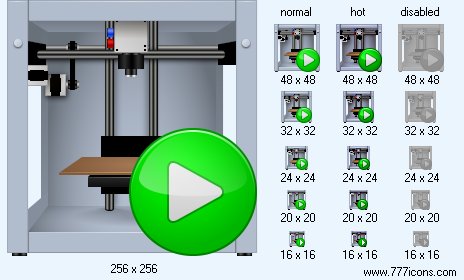 Start 3D-Printing Icon Images