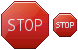 Stop sign icon