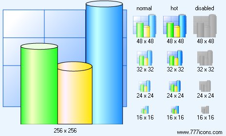 3D Bar Chart Icon Images
