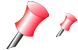 Red pin icons