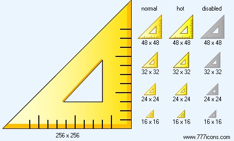 Set Square Icon Images