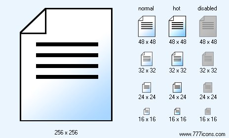 Text File Icon Images