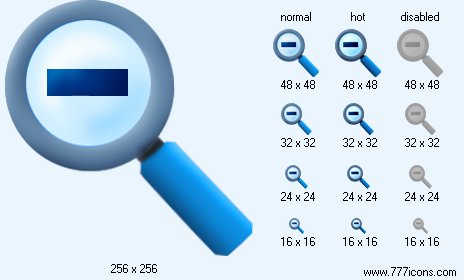 Zoom Out Icon Images