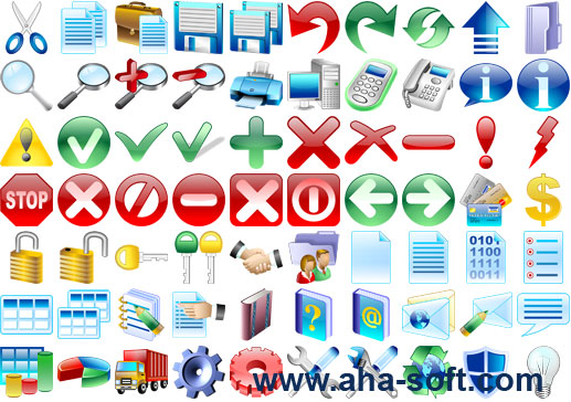 Make your software look as nice as Win 7 with basic stock icons