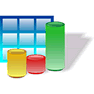 3D Bar Chart with Shadow icon