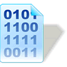 Binary Data with Shadow icon
