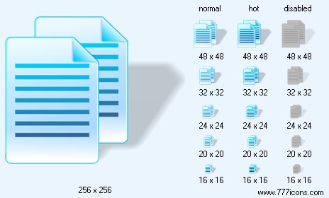 Copy with Shadow Icon Images