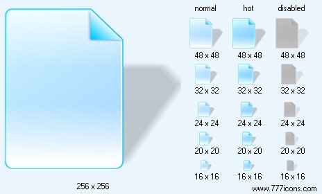 New Document with Shadow Icon Images