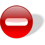No Entry with Shadow icon