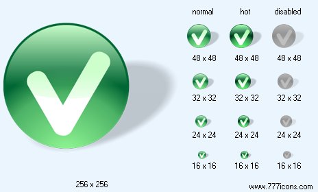 OK with Shadow Icon Images