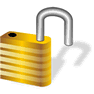 Open Lock with Shadow icon