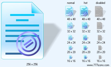 Report with Shadow Icon Images