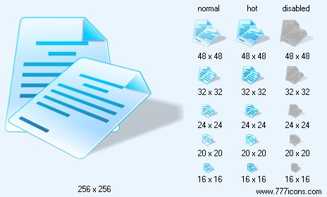 Reports with Shadow Icon Images