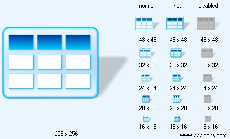 Table with Shadow Icon Images