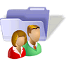 Users Folders with Shadow icon