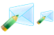 Write e-mail icons