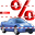 Automobile loan interest payment icon