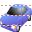 Blue car icon