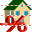 Mortgage loan interest payment icon