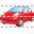 Red car icon