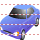 Blue car icon