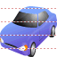 Blue car icon