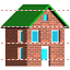 Brick house icon