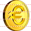 Euro coin icon