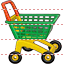 Hand cart icon