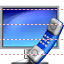 Monitor and phone icon