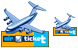 Air ticket icons