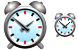 Alarm clock icons