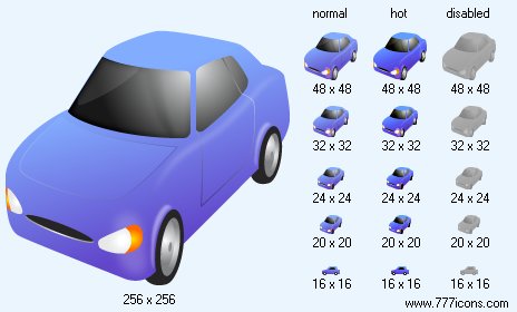 Blue Car Icon Images