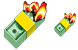 Burn money icons