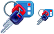 Car keys icons