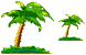 Coconut tree icons