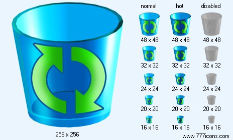 Empty Dustbin Icon Images