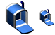 Empty mail box icons