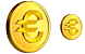 Euro coin icons