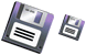 Floppy disk icons