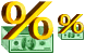Interest on deposit icons