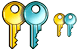 Key copy icons